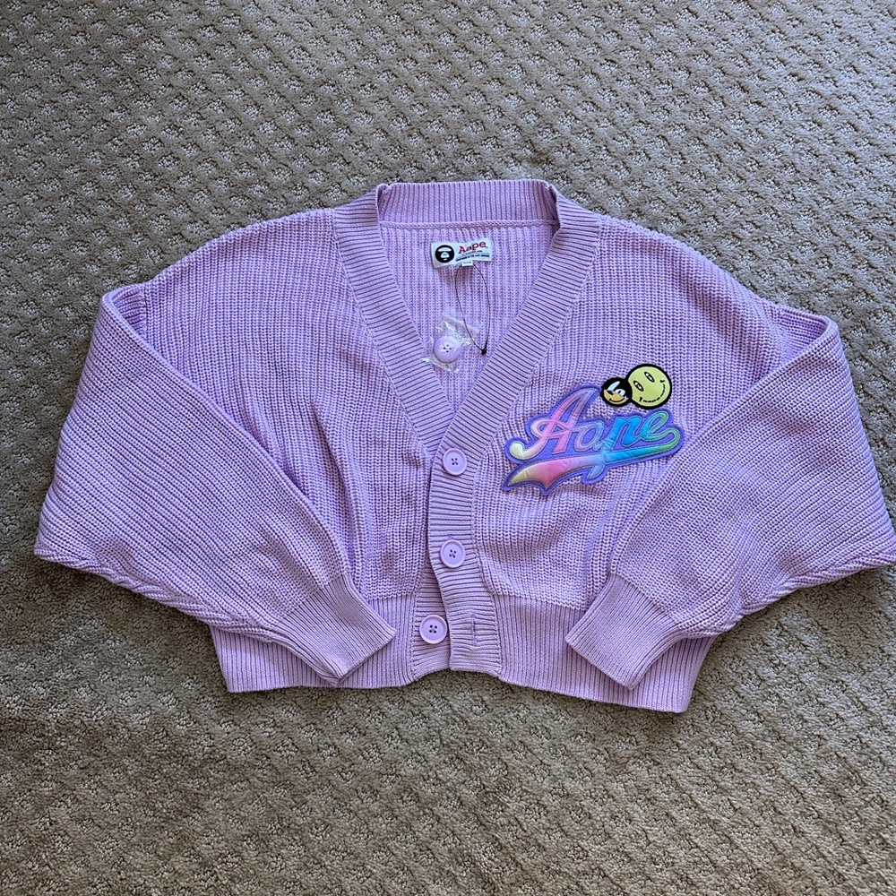 AAPE Pink/Purple Cardigan